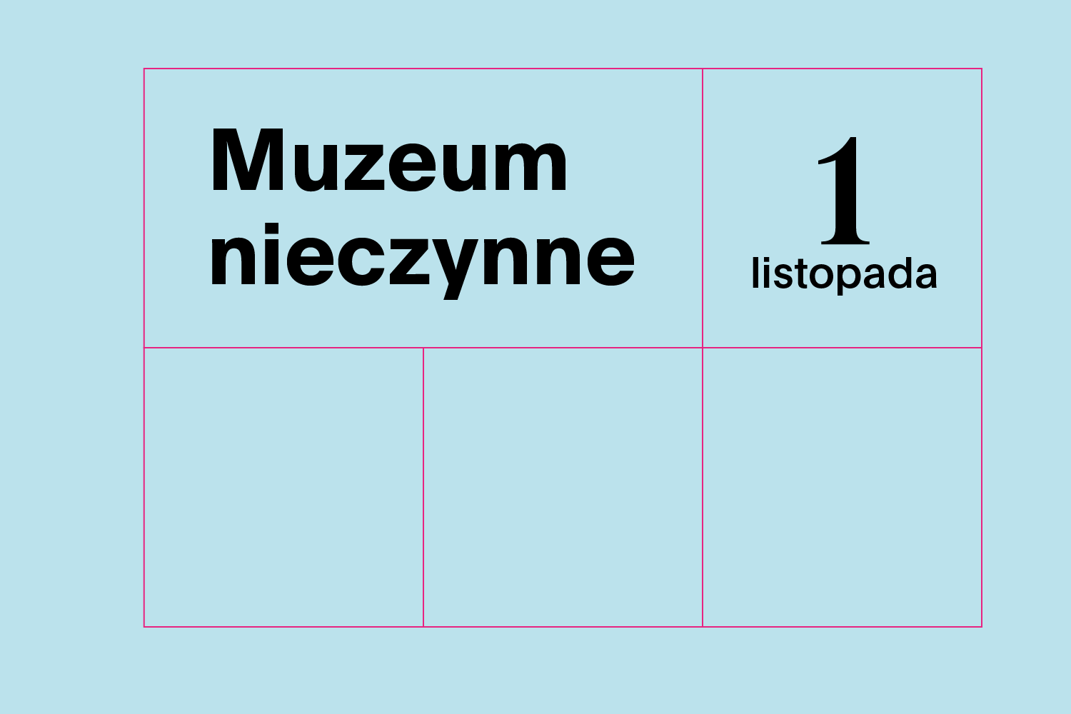 1 listopada Muzeum będzie nieczynne